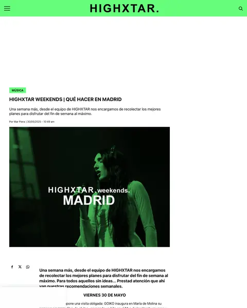 Página de HIGHXTAR: Qué hacer en Madrid: Donde rozan los recuerdos, en Abstrata Gallery