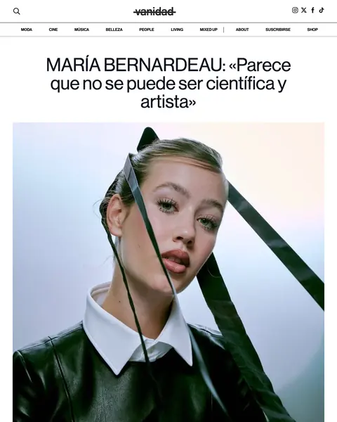 Página de Vanidad: María Bernardeau: «Parece que no se puede ser científica y artista»
